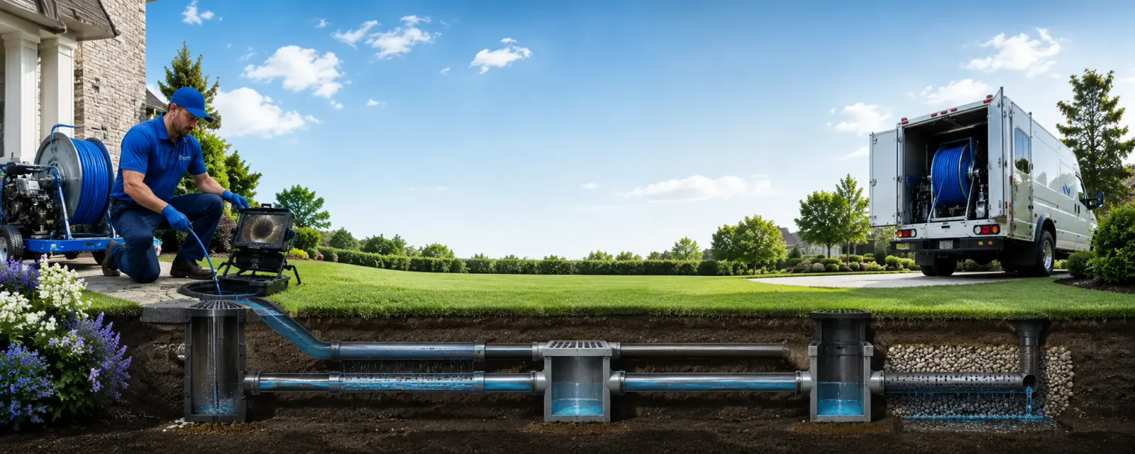 Outdoor drain cleaning information for Monmouth Junction, NJ